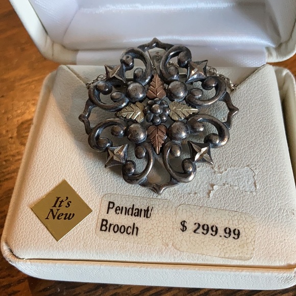 Ladies beautiful black hills gold pendant/brooch /pin, chain, necklace 299.99 - Picture 2 of 5